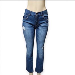 Tommy Hilfiger High Rise Distressed Blue Jeans